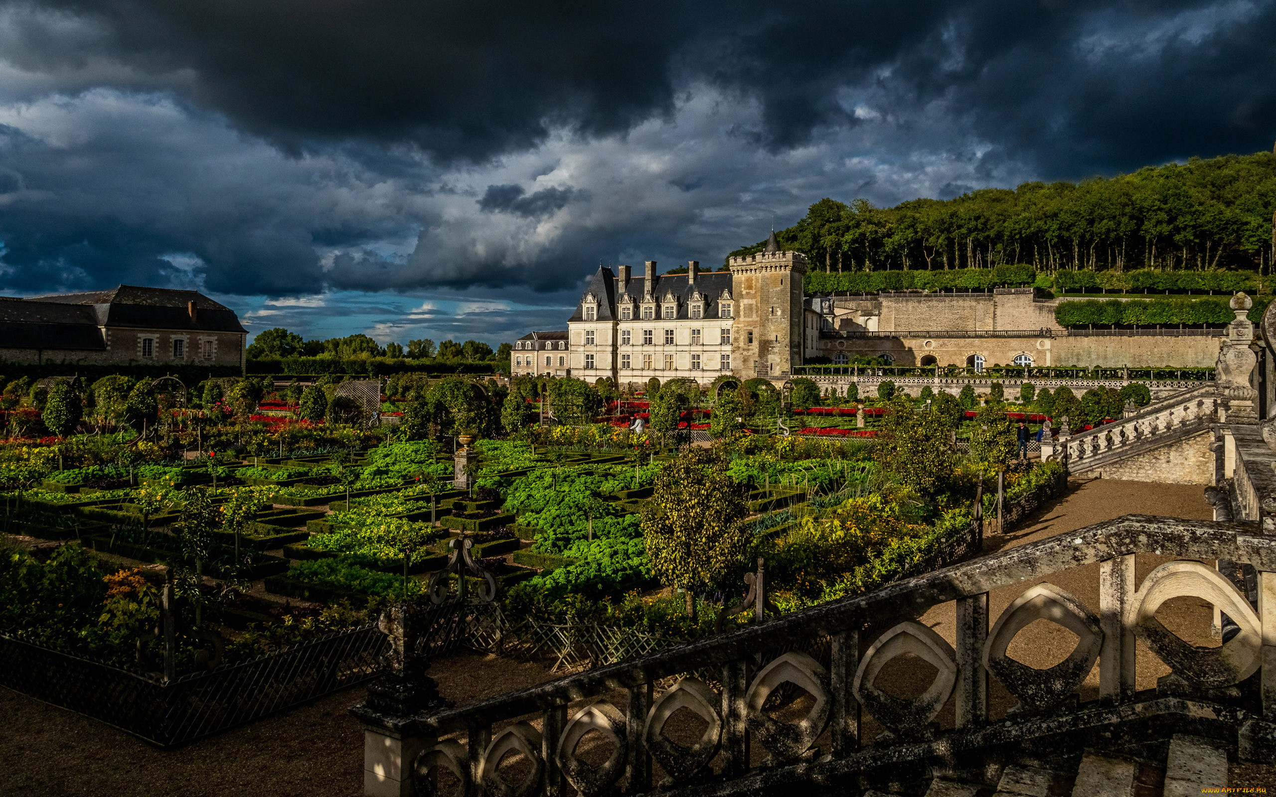 chateau de villandry, france, ,  , chateau, de, villandry